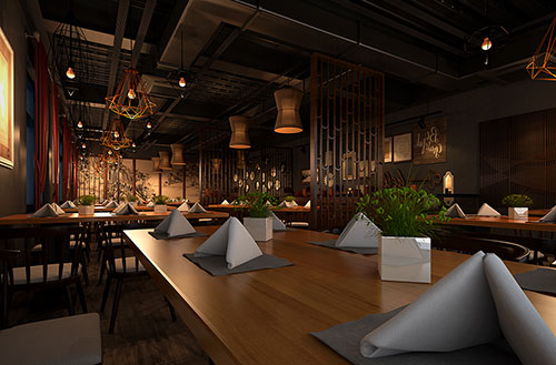 南平简约大气中式风格餐厅设计装修效果图
